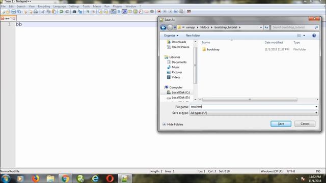 setting up bootstrap