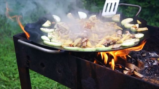 Приготовление на новом садже из диска бороны