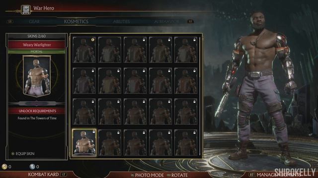 Mortal Kombat 11 : Jax Briggs Character Customization / All Outfits & Gear