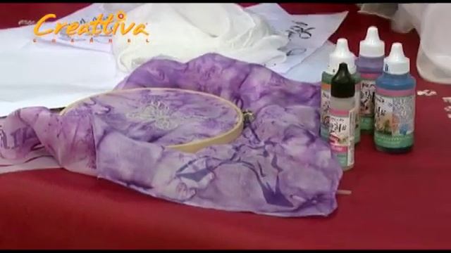Pittura su seta con Stamperia