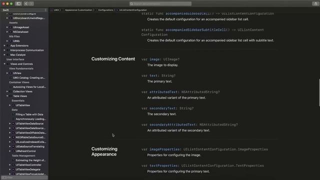 UIListContentConfiguration