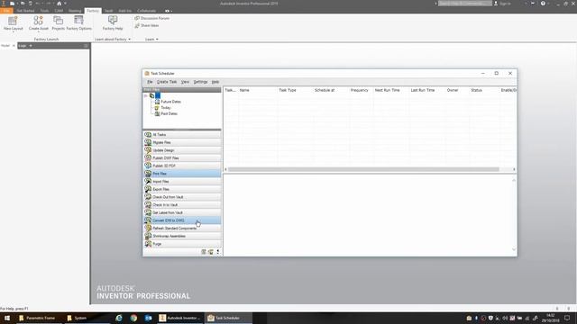 Converting many Inventor IDWs to DWG with the Task Scheduler