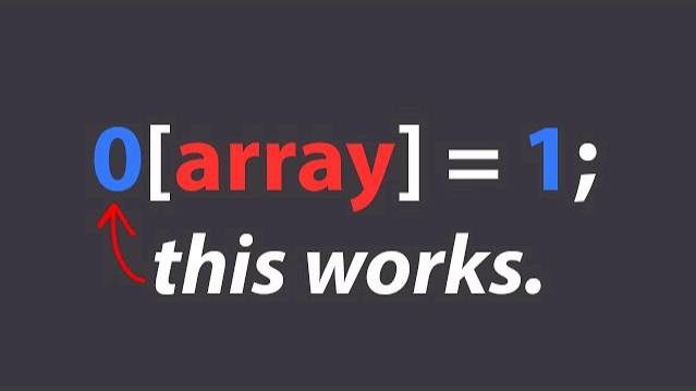 arrays are weird