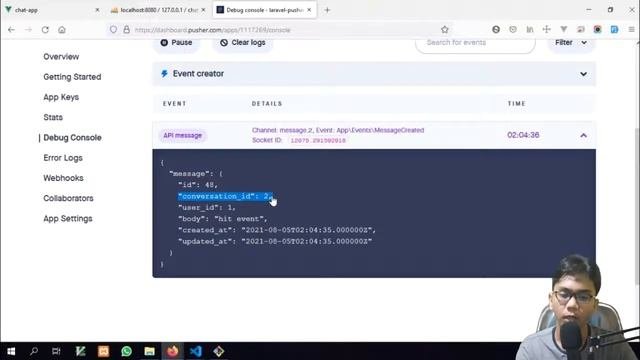 Spesifik Public Channel Pusher - Realtime Laravel App #9