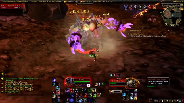 WoW - Character update - Blackrock Caverns farming - professions