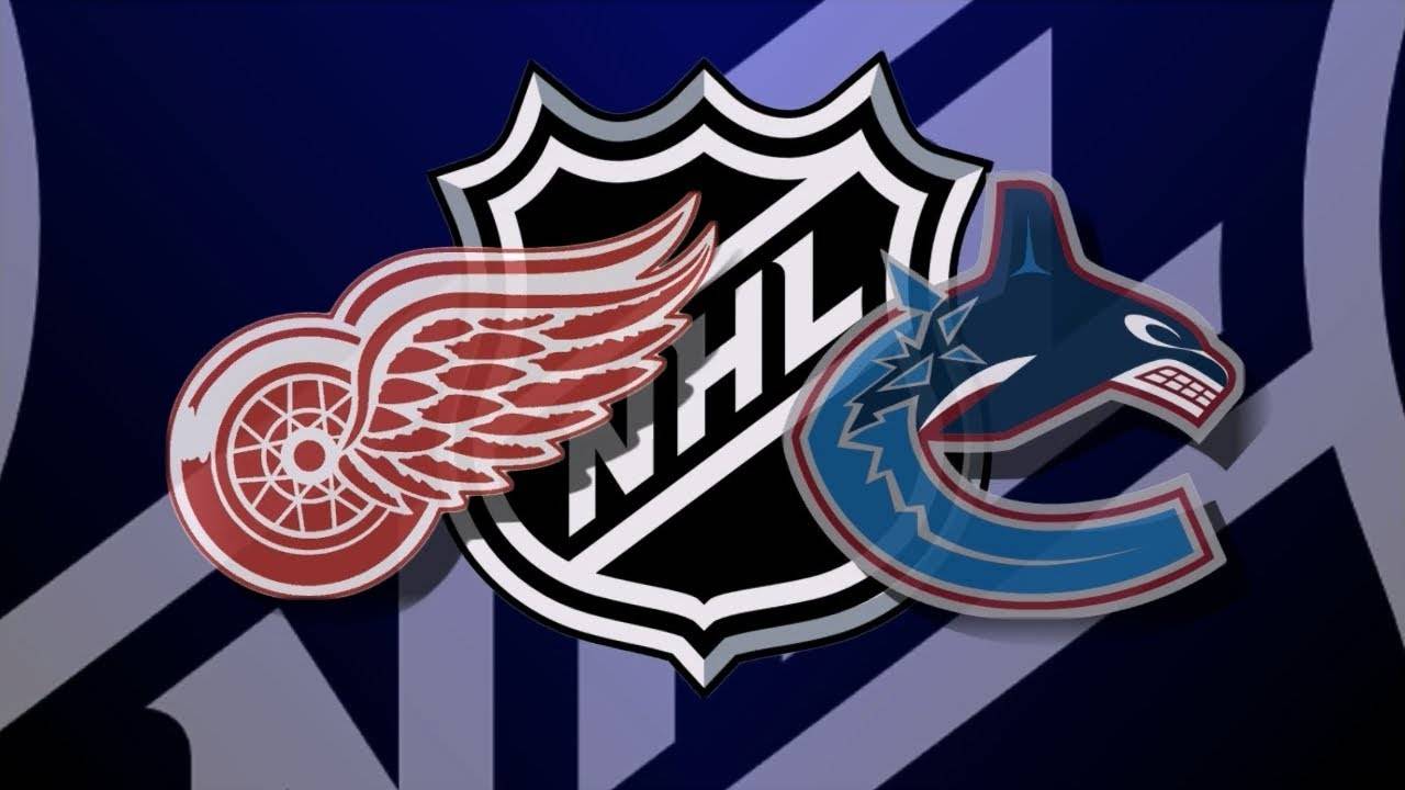 NHL. Detroit Red wings vs Vancouver Canucks