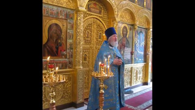 Слово о  Геннадия после молебна