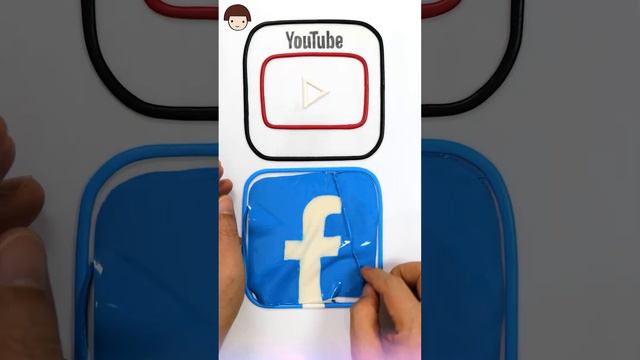 Social Media Apps Jelly Painting & Coloring   Menggambar Dan Mewarnai Media sosial #shorts