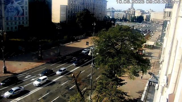 Веб-камера Киев Европейская площадь + Майдан 2023 08 10