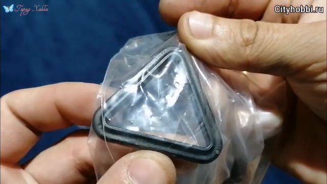 Фурнитура сумочная пластик TC31   Рамка-треугольник   "Gamma"   1.25 " ( 32 мм)  100 шт. - черный