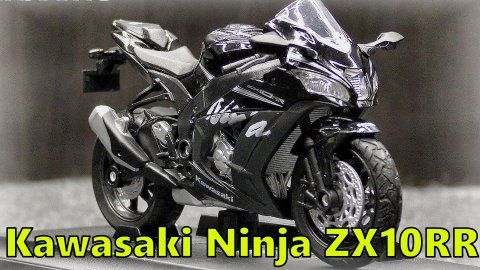 Kawasaki Ninja ZX10RR Модель мотоцикла 2017 Масштаб 1:18 Welly Мини-копия мотоцикла