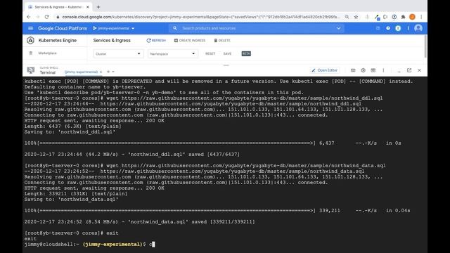 Install the Northwind Sample Database on YugabyteDB Running on Google Kubernetes Engine