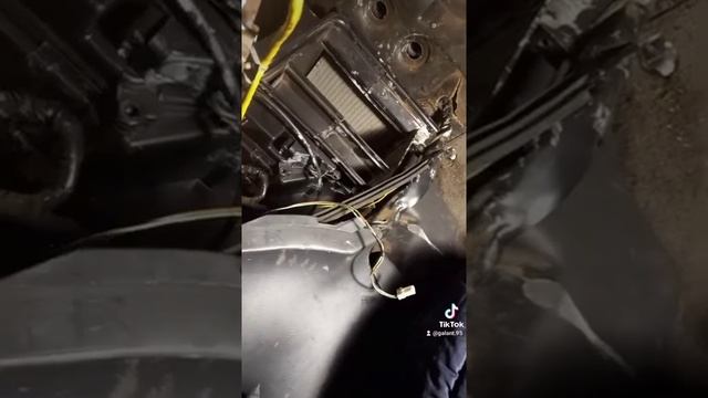 замена радиатора печки, Nissan Primera p11 с кондиционером