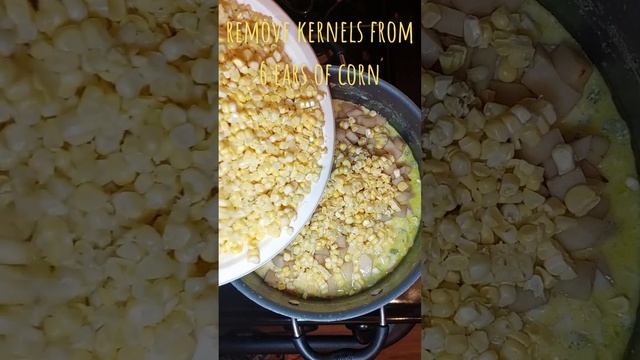 Corn Chowder Recipe Using WIC Groceries