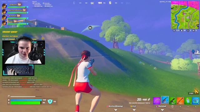 The NEW Sakura Skin in Fortnite Chapter 3.. (Fortnite Street Fighter Gameplay)