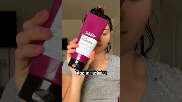Loreal curly hair routine #curlyhaircare #curlyhairblogger #lorealcurlexpression