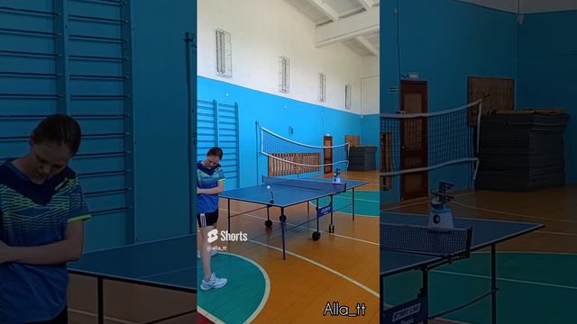 Техника топ-спина справа для начинающих! 🏓#tabletennis #Alla_tt Подписывайся!