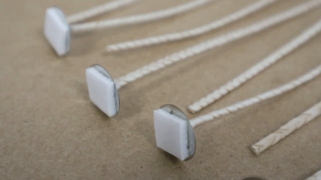Фитиль для свечей , набор 10 шт. / Хлопковый фитиль для изготовления свечей с держателем + наклейка