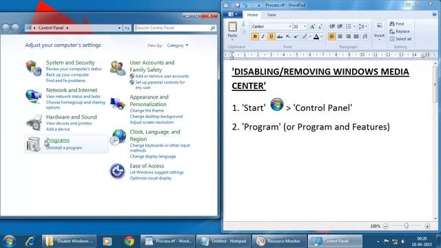 How to Disable Windows Media Center