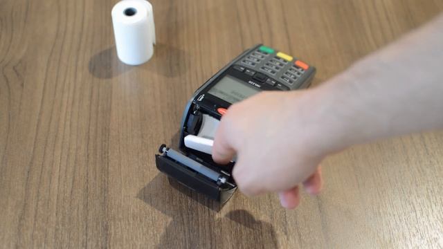 Replace Receipt Paper Roll on an Ingenico iWL220 iWL250 iCT220 and iCT250 Credit Card Machine