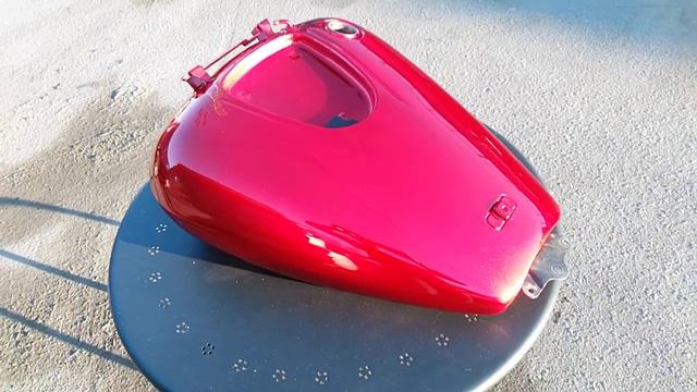 Yamaha XV 1900. Перекраска в Candy Red Apple