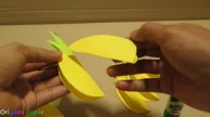 3D Paper pineapple Crafts : How to make Paper Pineapple Easy DIY | Paper Fruit