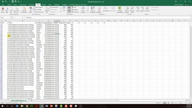 Excel 2016 Exam 77-727 - Using Filters