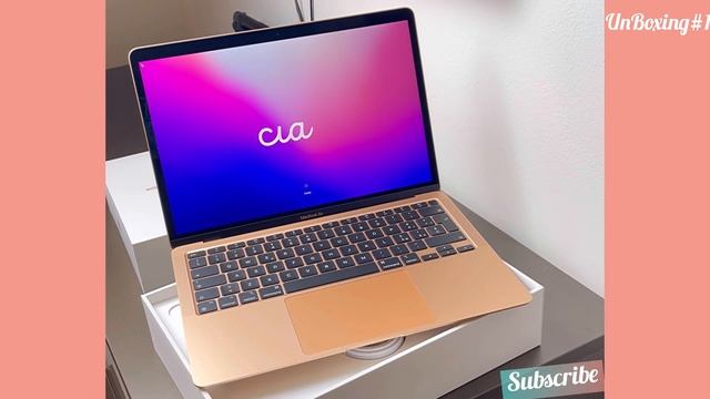 MacBook Air Gold 2020 #macbookair #M1MacbookAir #aestheticunboxing