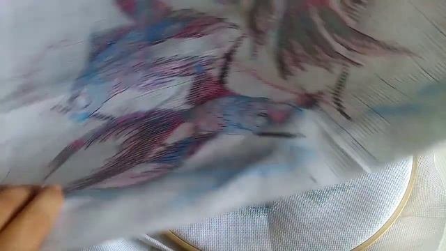 Панна Золотые рыбкиcross-stitch Goldfish - отшивготовая работа