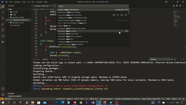 SENSORES Y MODULOS #34: ARDUINO ETHERNET W5100 W5200