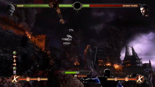 Mortal Kombat 9 noob saibot's 26 hit combo (better quality)