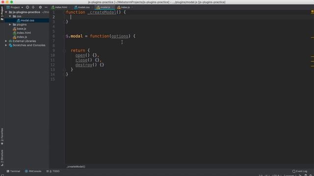 Модальное окно на ЧИСТОМ JS + CSS. Урок 1
