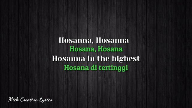 "Hosanna" Hillsong Worship - Lirik + Terjemahan