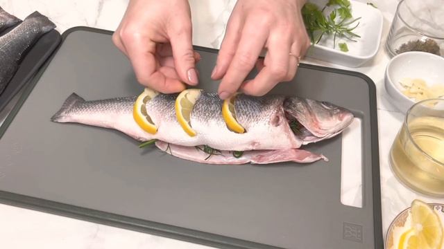 РЫБА В ДУХОВКЕ  НЕЖНЕЙШИЙ СИБАС