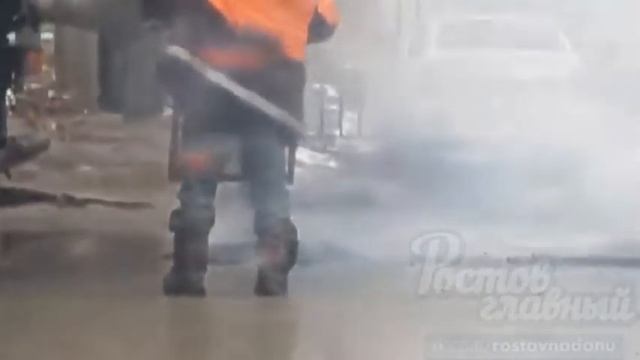 Укладка наноасфальта  23 2 2017  Ростов на Дону Главный
