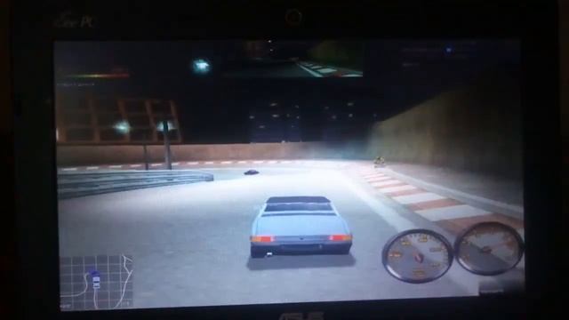 Need for speed Porsche unleashed on Asus eee PC x101ch gameplay test clorox