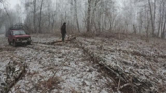 Хороший весенний вечер за налимом на реке прокатился по Тайге на Ниве... 1