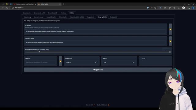 MERGE LoRA LoCon/LyCORIS ke Checkpoint: Google Colab Github