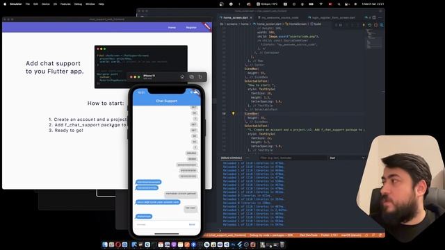 Flutter ve Dart ile (Web(Frontend) & WebSocket &  Mobil(SDK ve App) & Backend) Startup Kodluyorum