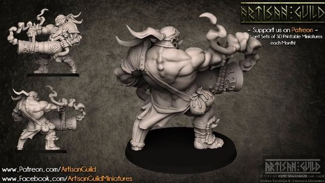 Artisan Guild Patreon - Ogre Hero "Gronk Boomshot"