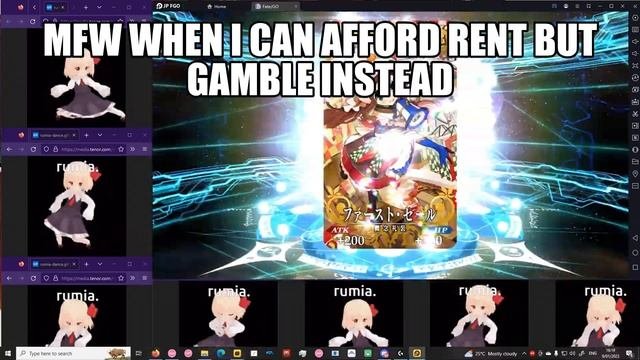 Couldnt pay rent but anime girl png