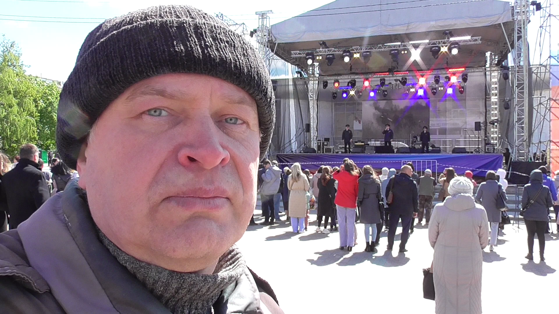 Я пришёл на площадь Ленина на концерт 9 мая 2024 год. Город Орёл