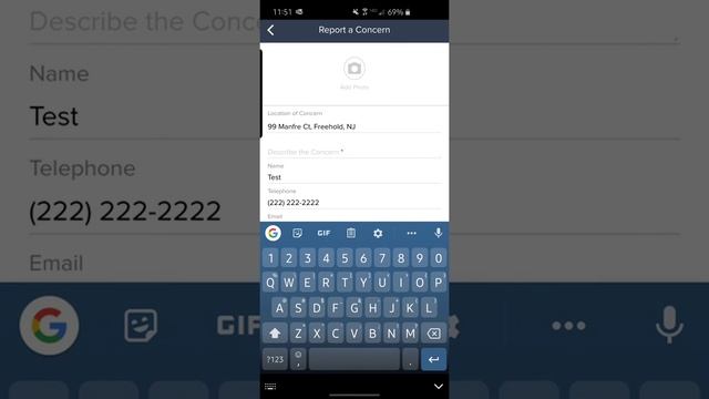 GovPilot's Report-a-Concern via the GovAlert App