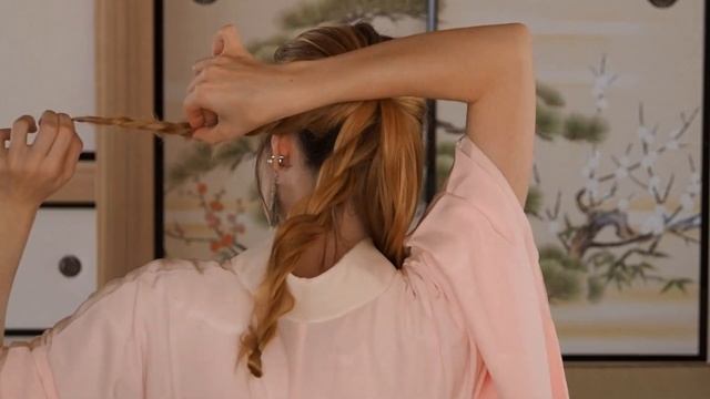 Kimono Hair Updo // Casual Look in 5 Minutes