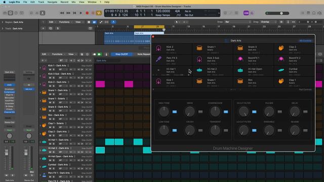 Logic Pro 47 - Drum Machine Designer