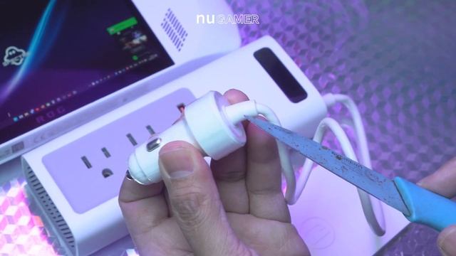 ชาร์จและแปลงไฟในรถ DC 12v to AC 110V Baseus 150W เอามาใช้กับ ASUS ROG Ally