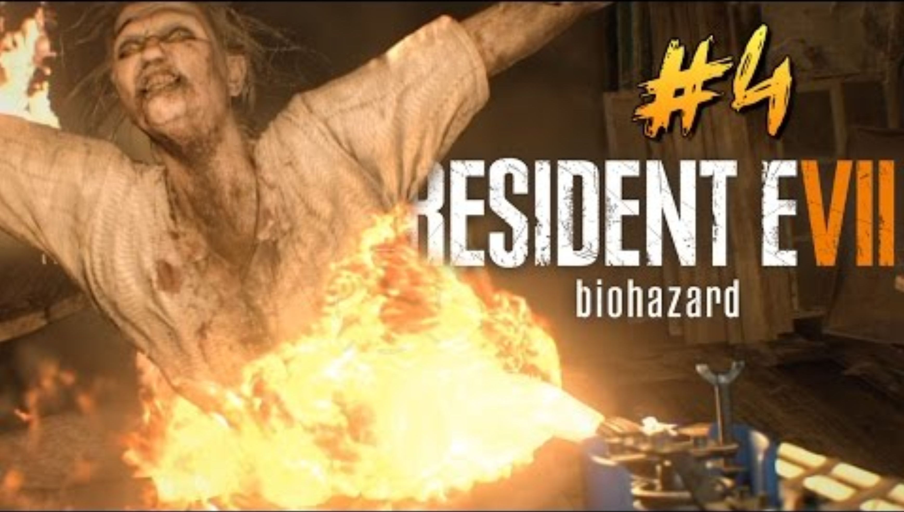 ОГНЕМЕТ ПРОТИВ ТВАРЕЙ! - Resident Evil 7 #4