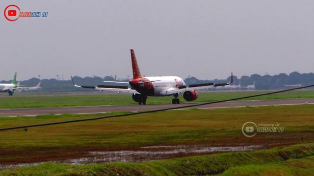 Paling Beda! Pesawat BATIK AIR AIRBUS A320 NEO PK-BDF Landing Runway 24 Soekarno Hatta Airport CGK