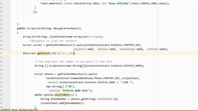 Applications Mobile :  Content Provider Standard