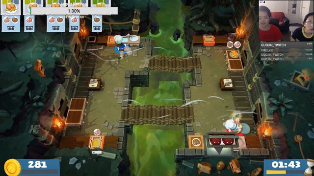 [Overcooked! 2][2 Players] How to get 3 stars (4-4)